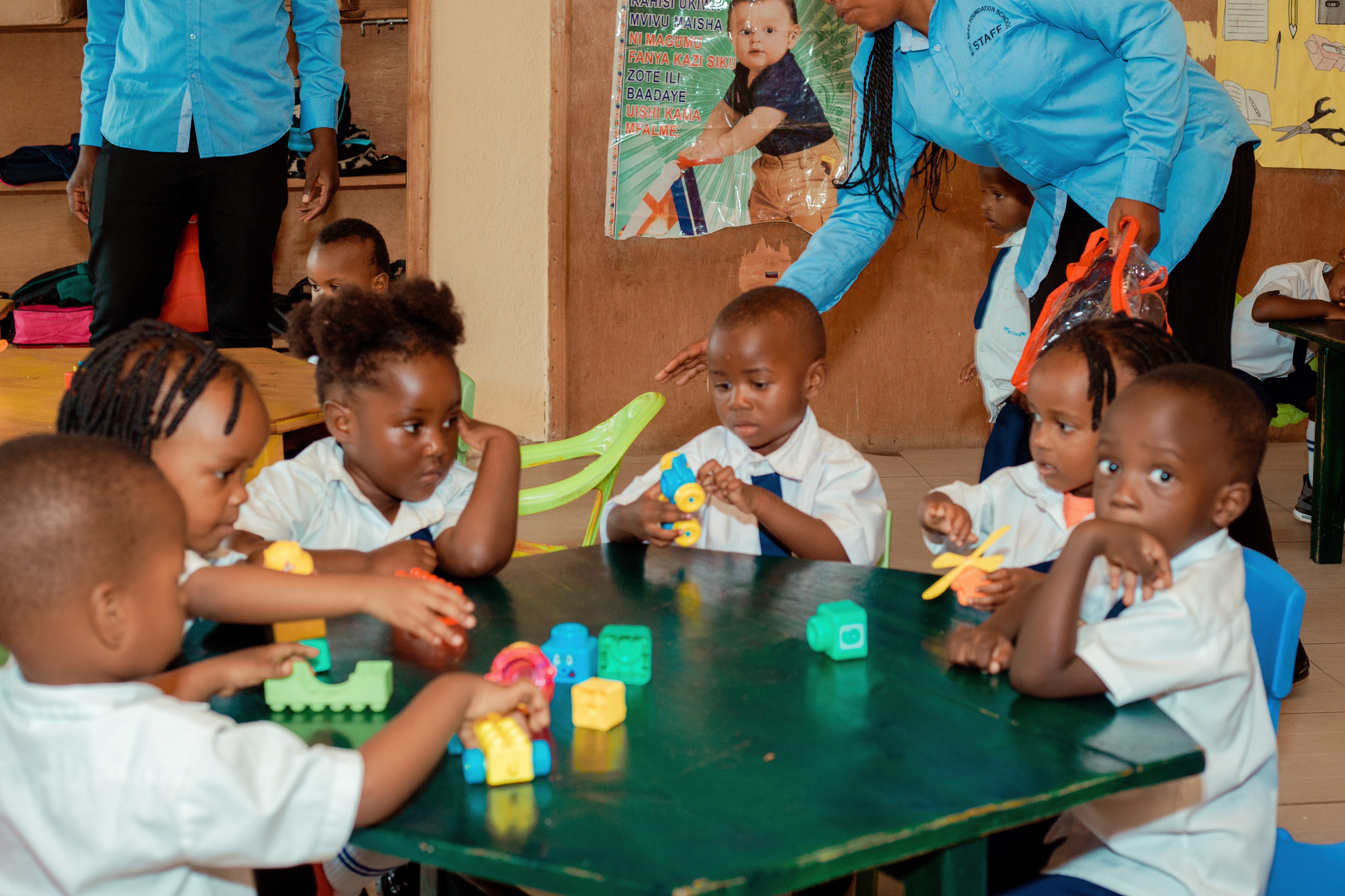 Nursery and Primary One learners at BBFS