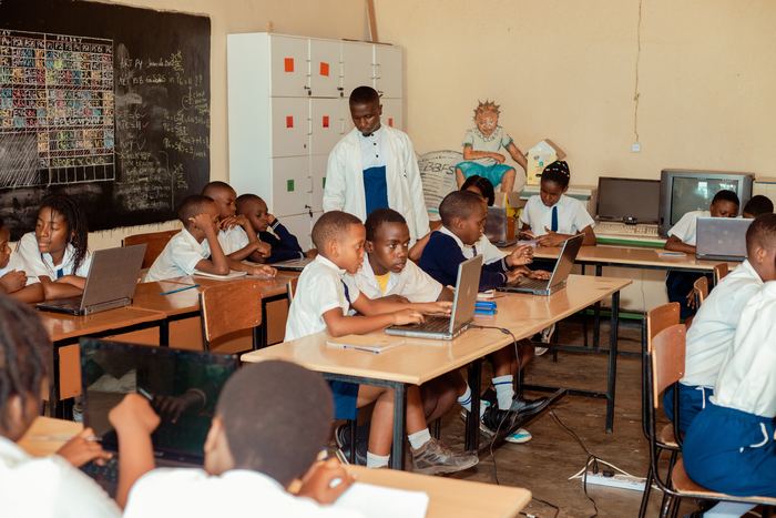 Learners in the BBFS computer lab